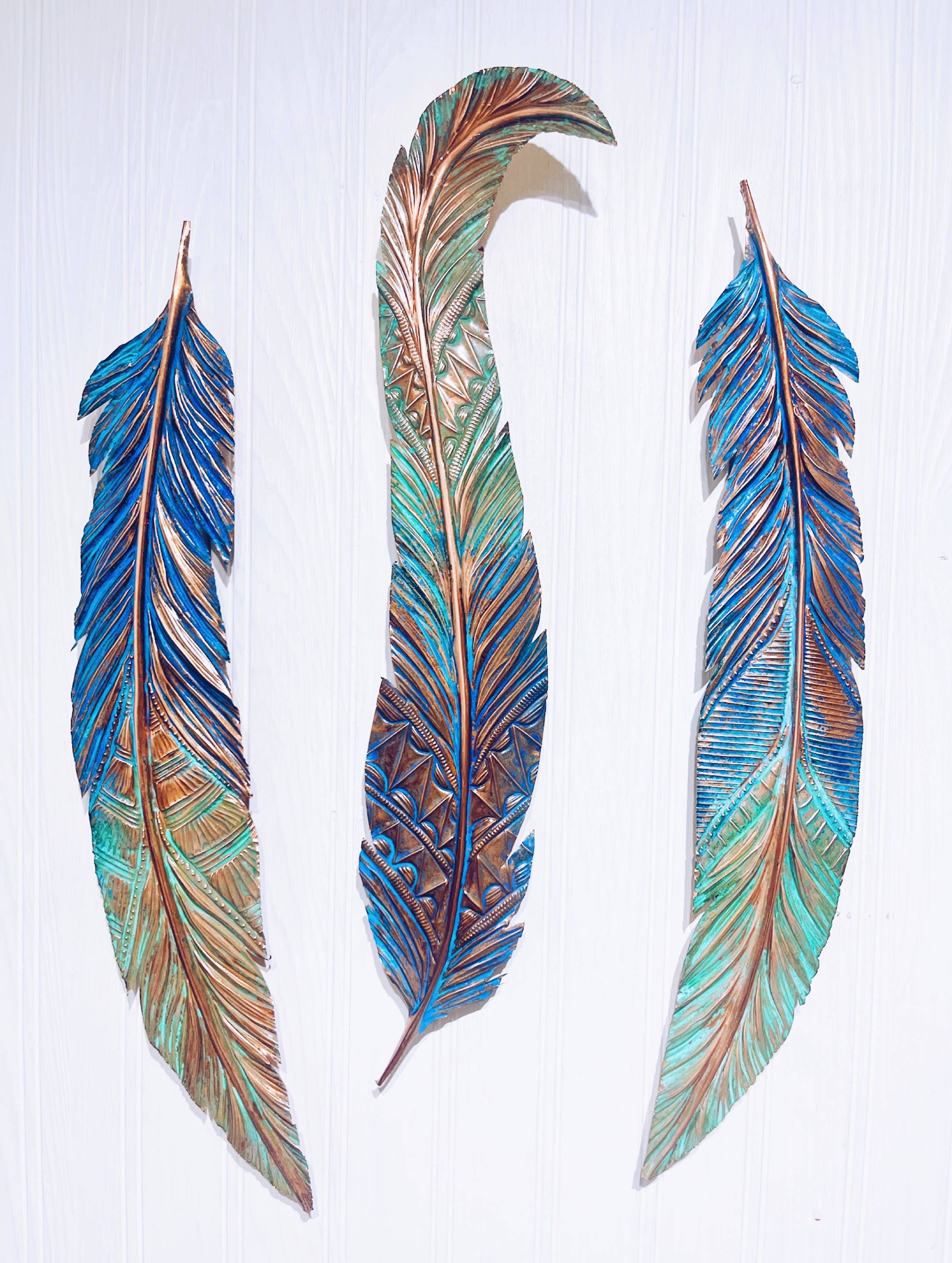 Timber Lane Studio - Wholesale Wall Accent - Giant Slim Copper Feather4