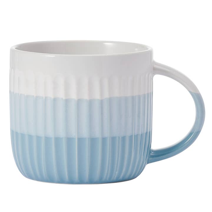 Fitz and Floyd® Mikasa® Pfaltzgraff® - Wholesale Coffee Mug - Pfaltzgraff 16oz Blue Debossed Ombre Mug, Open Stock