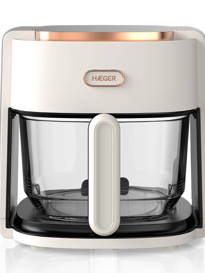HAEGER Air Glass Oil-Free Digital Fryer - 4.5 L, 8 Programs, Glass Bowl, 1200W for wholesale by Haeger