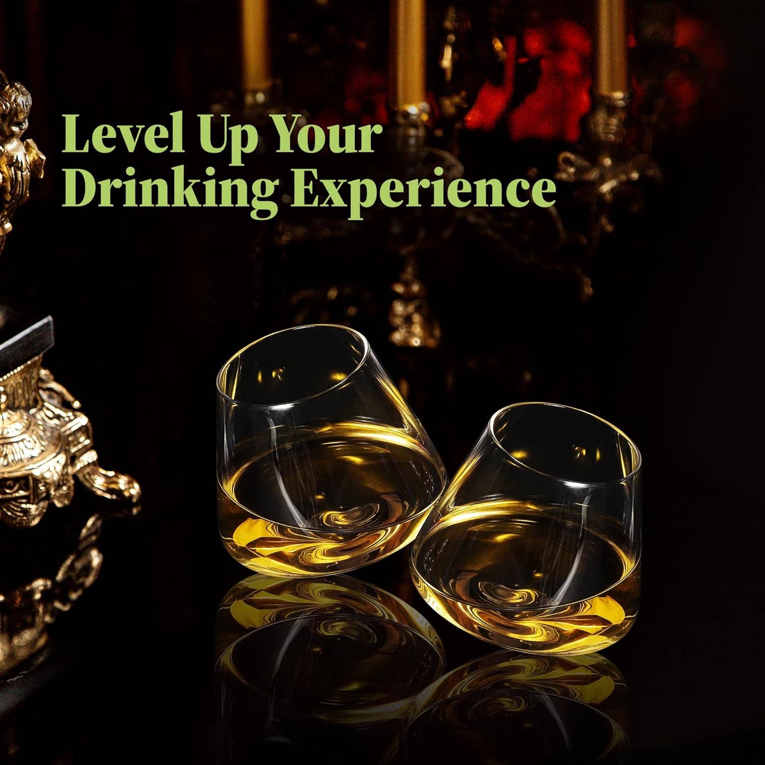 Garden Guru Lawn & Garden Tools - Venta al por mayor Copas de cóctel/licor - Vasos inclinados para whisky QUAFFER, juego de 26