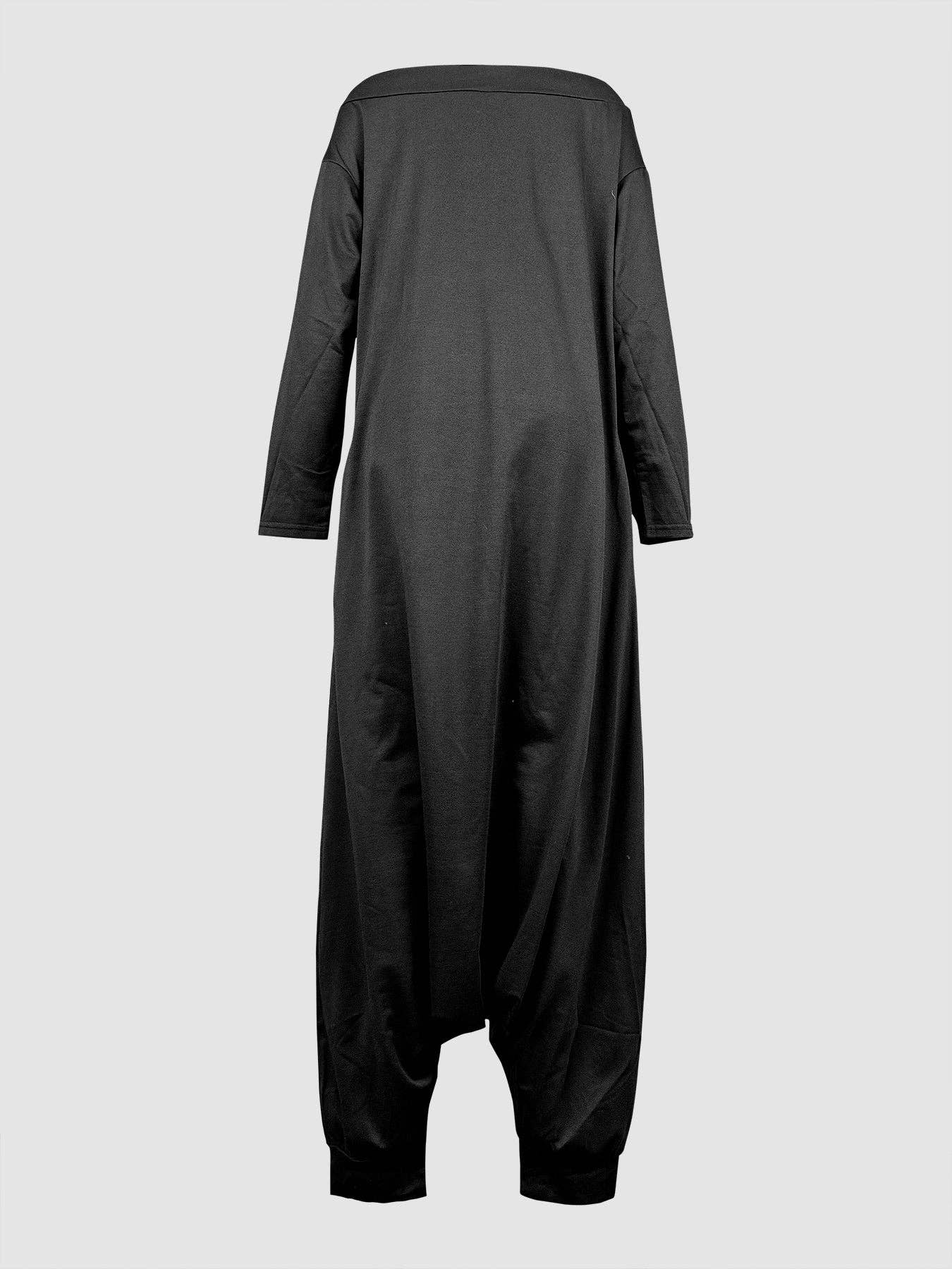 Plush Looks - Wholesale Jumpsuit - Women's - Simple Casual Loose Solid Color Off-The-Shoulder Jumpsuits6