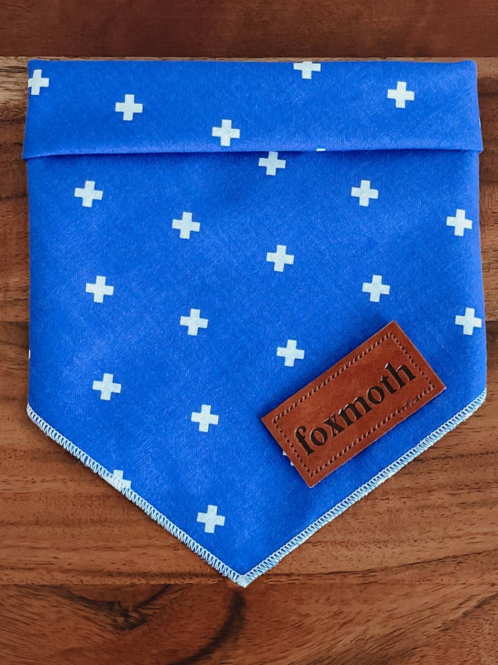 Plus One | Hand Snap-On Dog Bandana | Vibrant Modern Retro for wholesale by FoxMoth