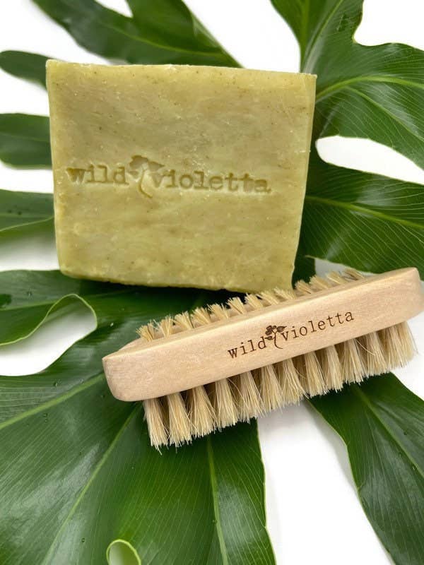 Wild Violetta - Wholesale Nailcare Set - Wood Two-Sided Nail Brush2