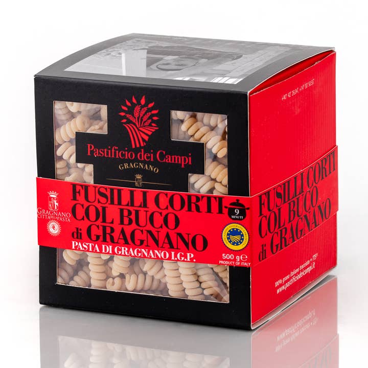 Pasta di Gragnano IGP - Fusilli Corti Col Buco, 500g Gemaakt In voor wholesale door Pastificio dei Campi