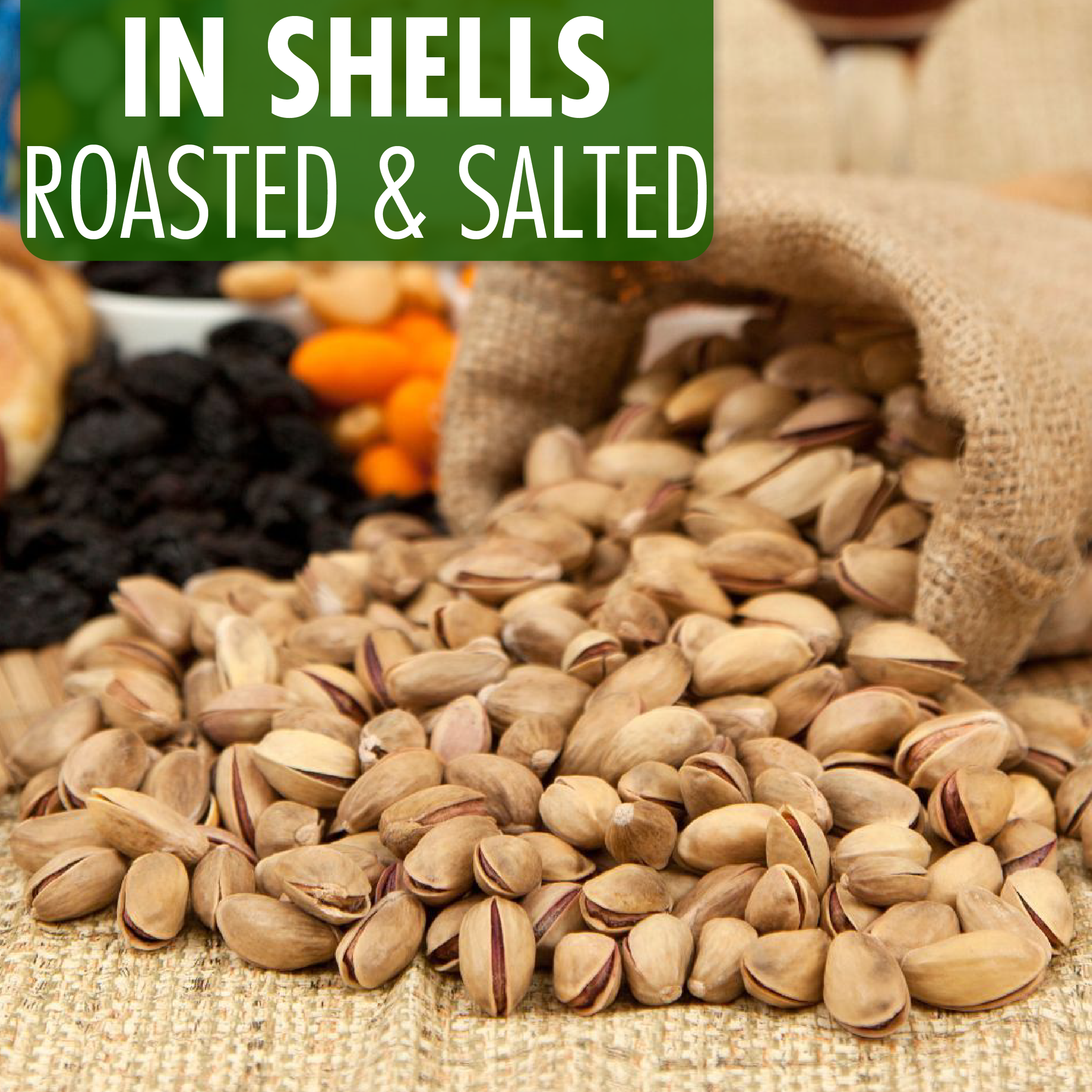 Hakan - Wholesale Nuts - Hakan Antep Pistachio, In Shell or Kernel in Vacuum Bag,22lb5