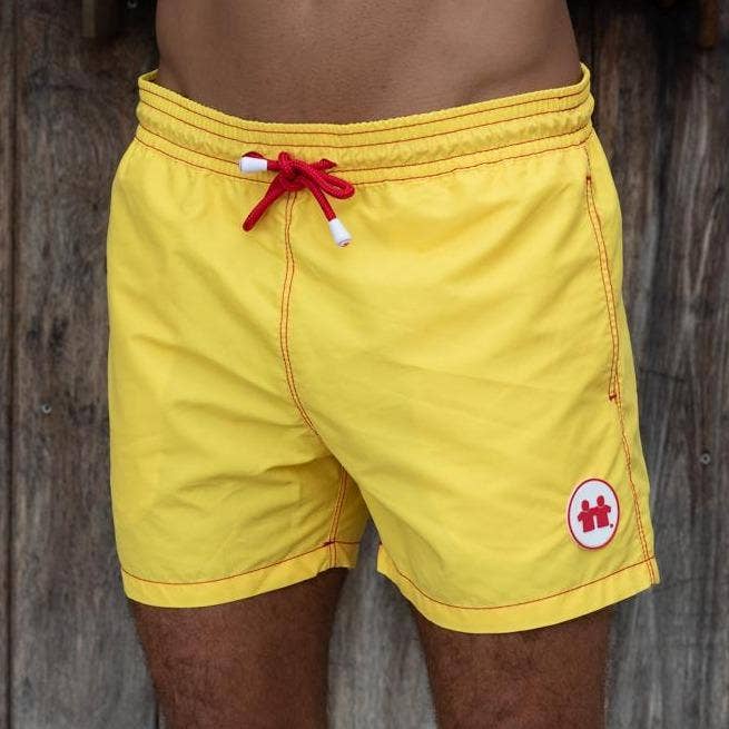 Maillot de bain « Solid Rock » (hommes) : Jaune pour la vente par Syd & Rex