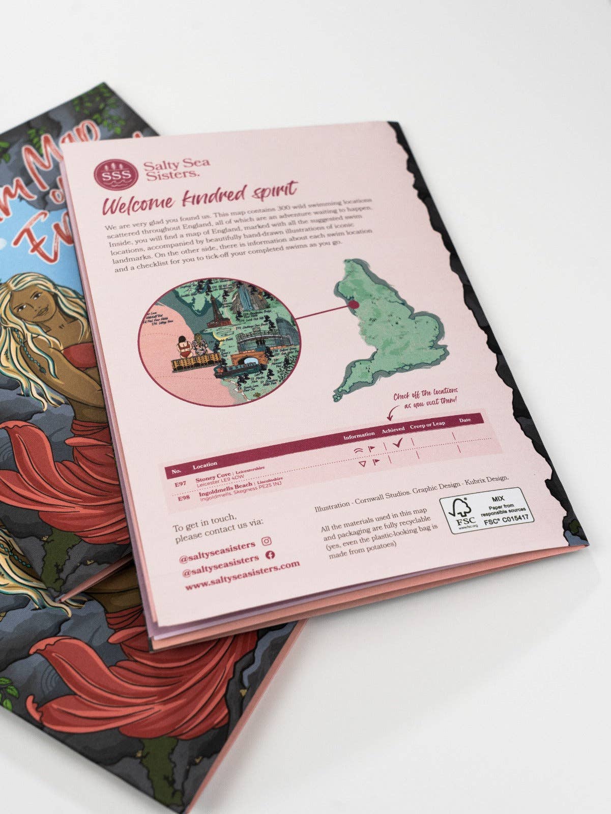 Salty Sisters – Transportation por atacado – Mapa de Natação de Inglaterra1