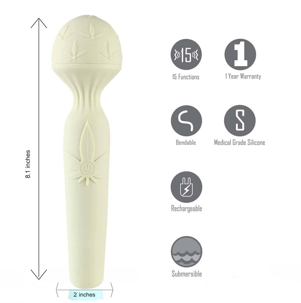 Maia Toys - Wholesale Sex Toy - Marlie 15-Function Silicone Bendable Rechargeable Wand2