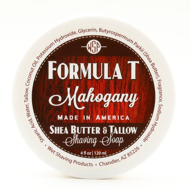 Formula T Shave Soap - Mahogany - 4 Fl oz for wholesale by Wet Shaving Products