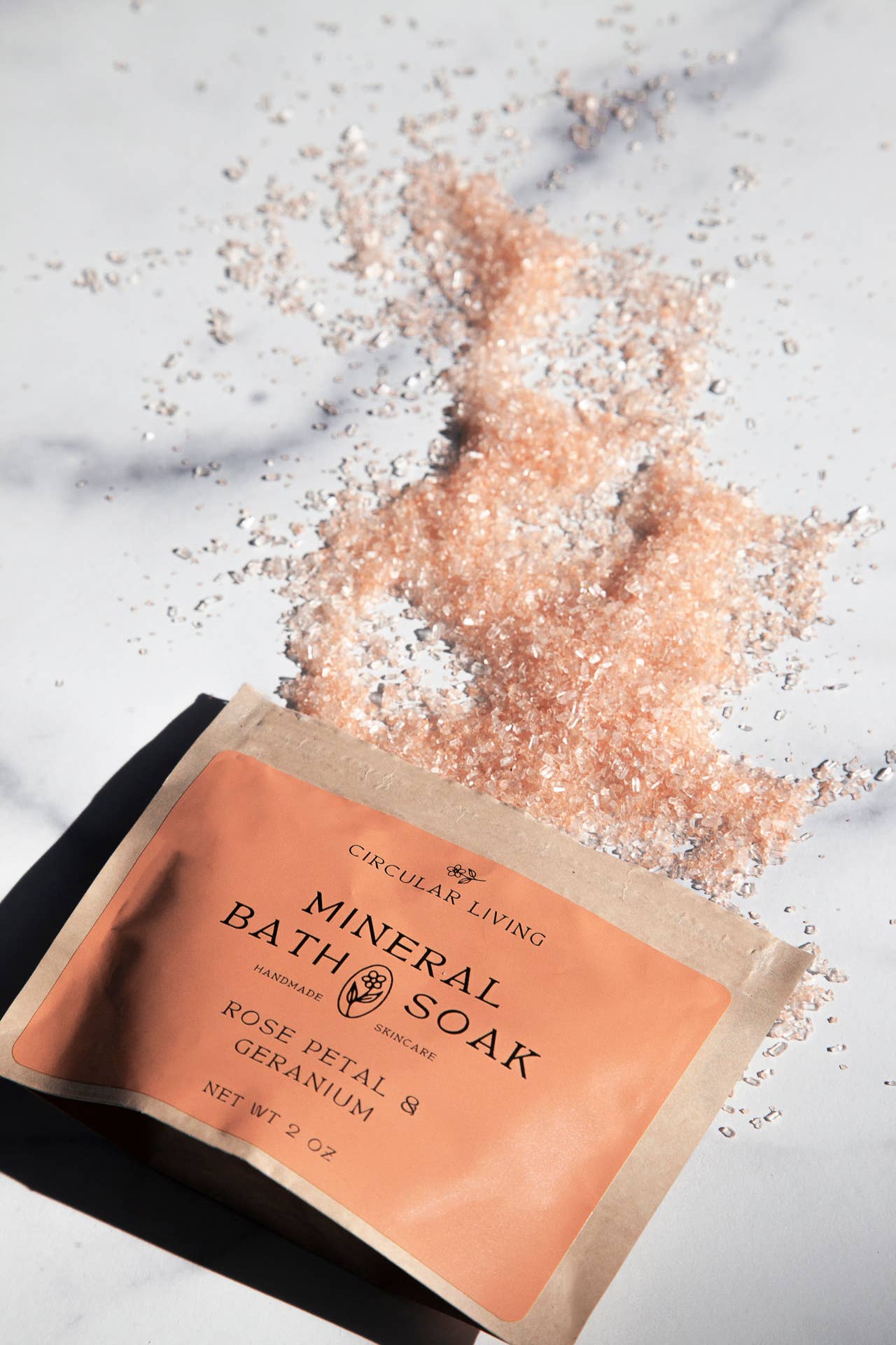 Circular Living - Wholesale Bath Soak/Milk - Mineral Bath Soak Sachet, Rose Petal & Geranium2