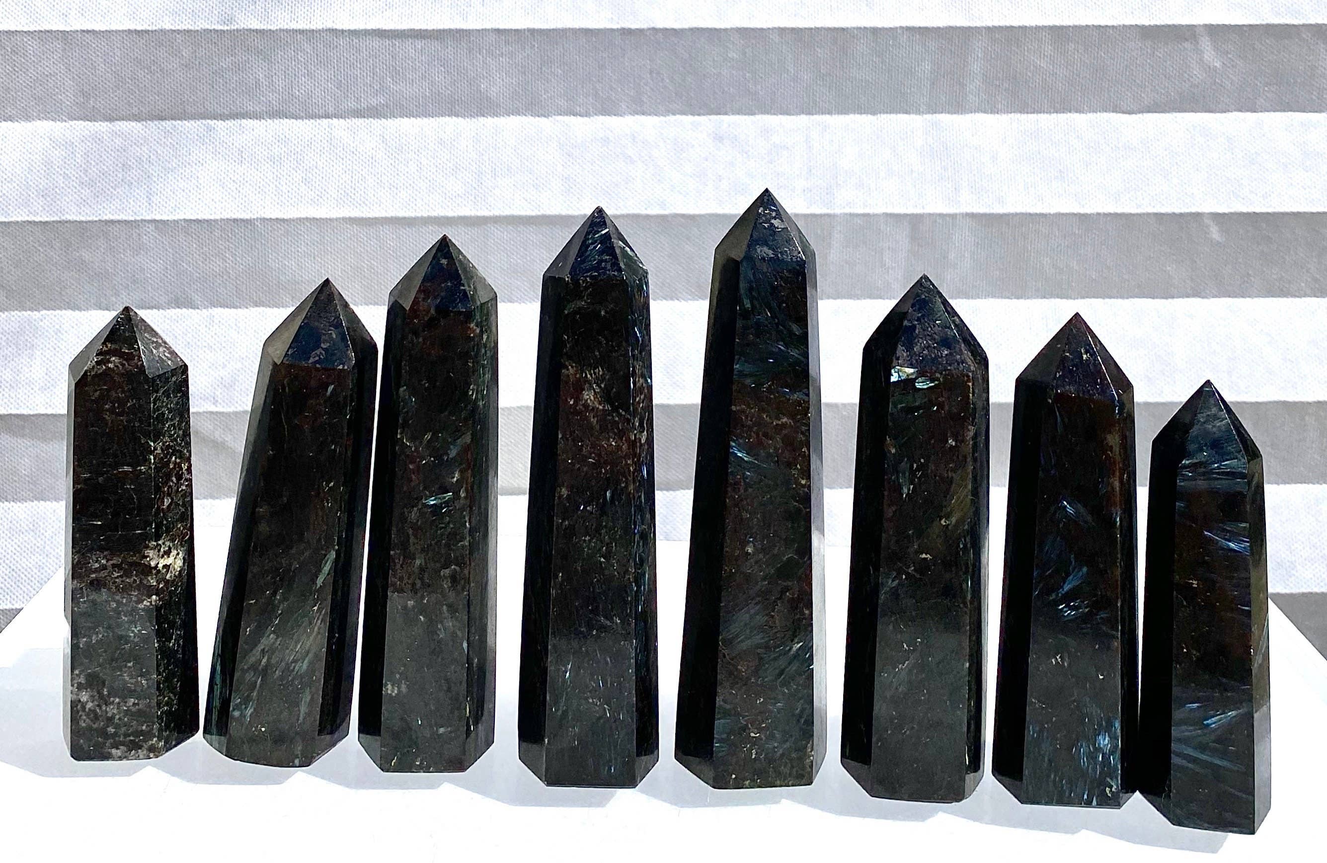 KayleeNYC - Wholesale Spiritual Stone/Crystal - Wholesale 2 lb Natural Astrophyllite aka Arfvedsonite Tower3