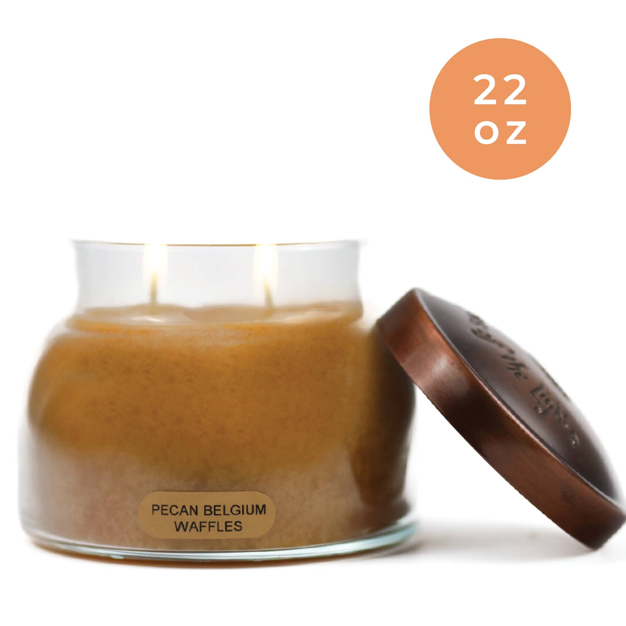 A Cheerful Giver - Wholesale Jar/Filled Candle - KOTL Mama Candle (22oz.) – Pecan Belgium Waffles1