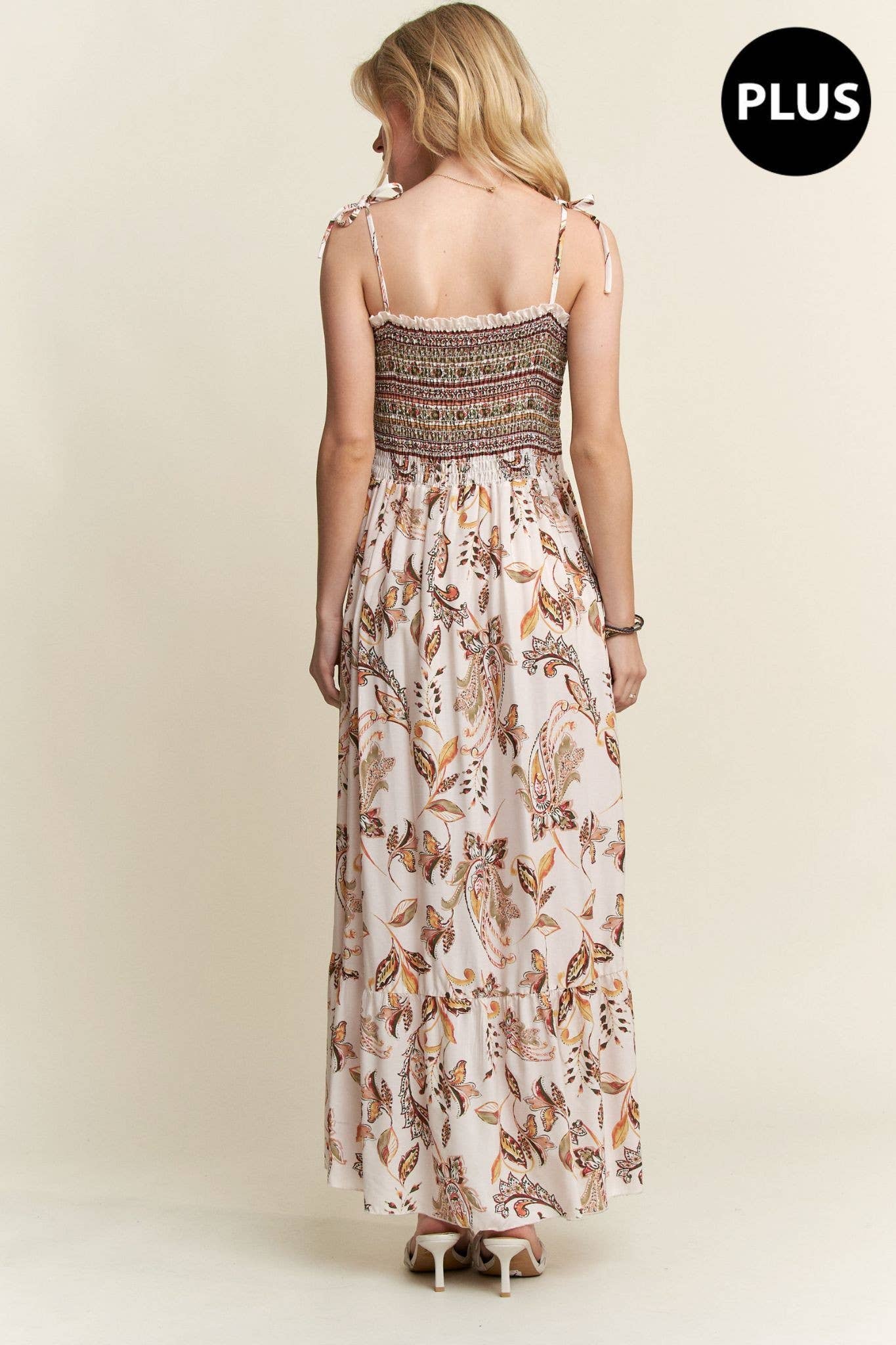 ADORA LA - Wholesale Dress - Women's - D7501MMX - TIE SHOULDER MAXI DRESS5