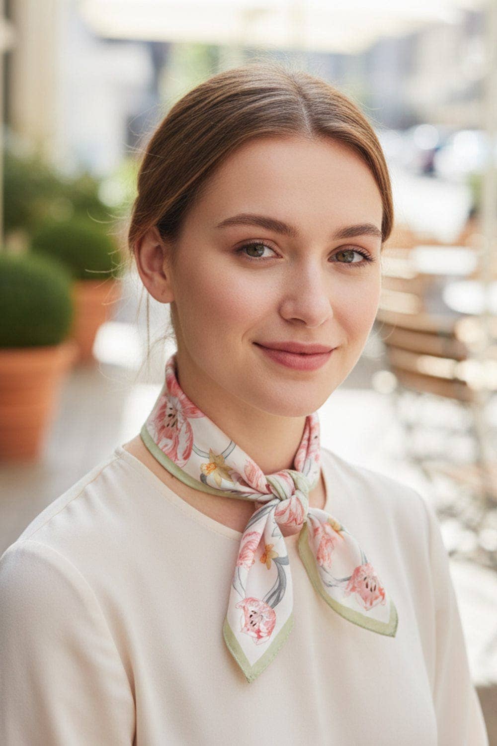 MiMi Wholesale - Wholesale Bandana - Women's - BS0114 Floral Print Bandana6