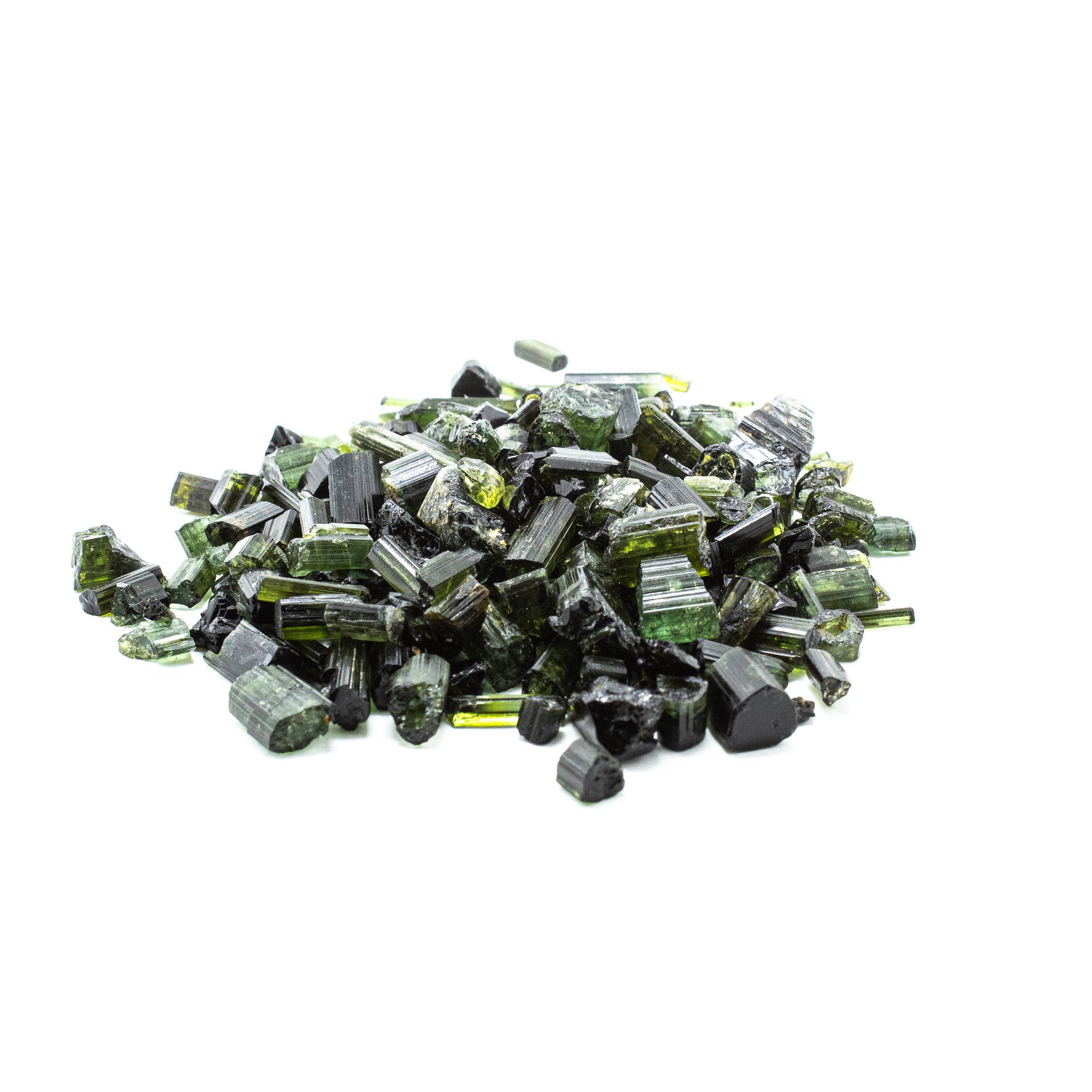 Quasar Gems USA - Vente Pierre et cristal de spiritualité - Cristaux bruts de tourmaline verte au gramme1