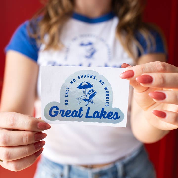 Stuck on Michigan - Wholesale Sticker - Holographic Great Lakes Sticker — Original Design/Waterproof2
