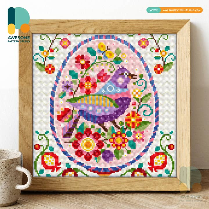 DS1566-120x120 Easter Egg, Diamond Painting Kit for wholesale by Awesome Pattern Studio