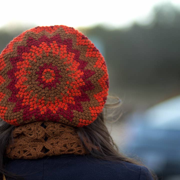 Zing 100% Alpaca Beret in French Knot Style for wholesale by Emilime