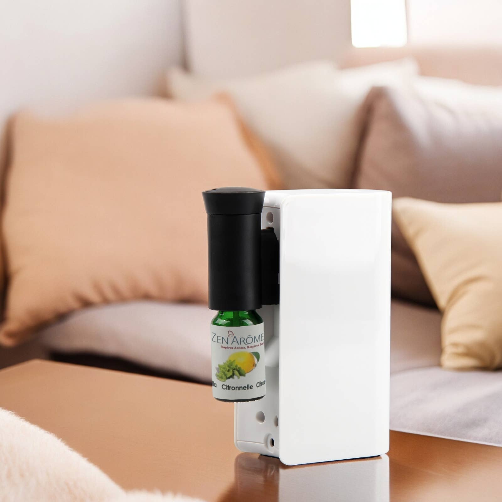 Zen'Arôme - Wholesale Electronic Diffuser - Wireless Diffuser with Rechargeable Battery Mobysens White8