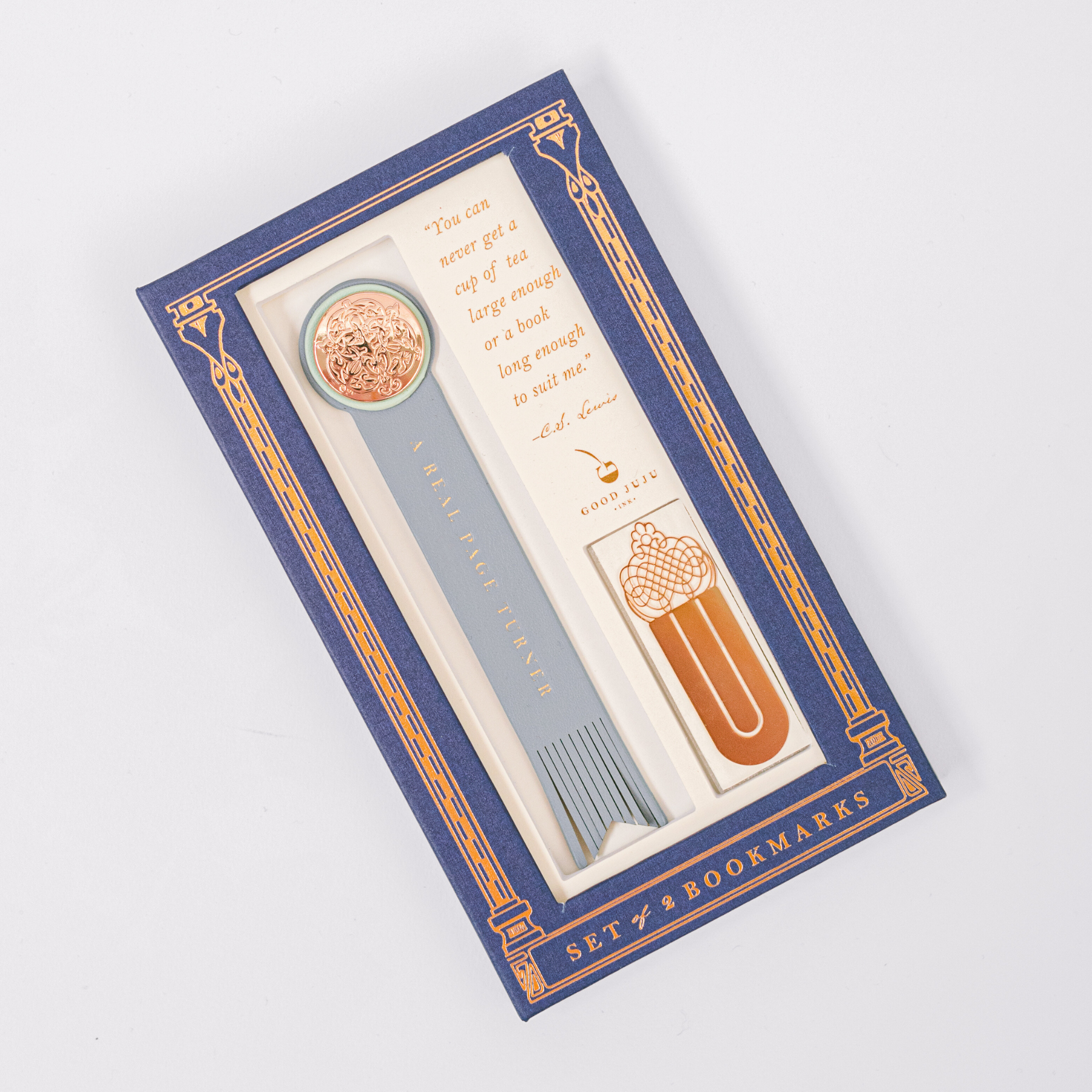 Good Juju Ink - Vente Marque-page - Lot de 2 marque-pages « A Real Page Turner »1