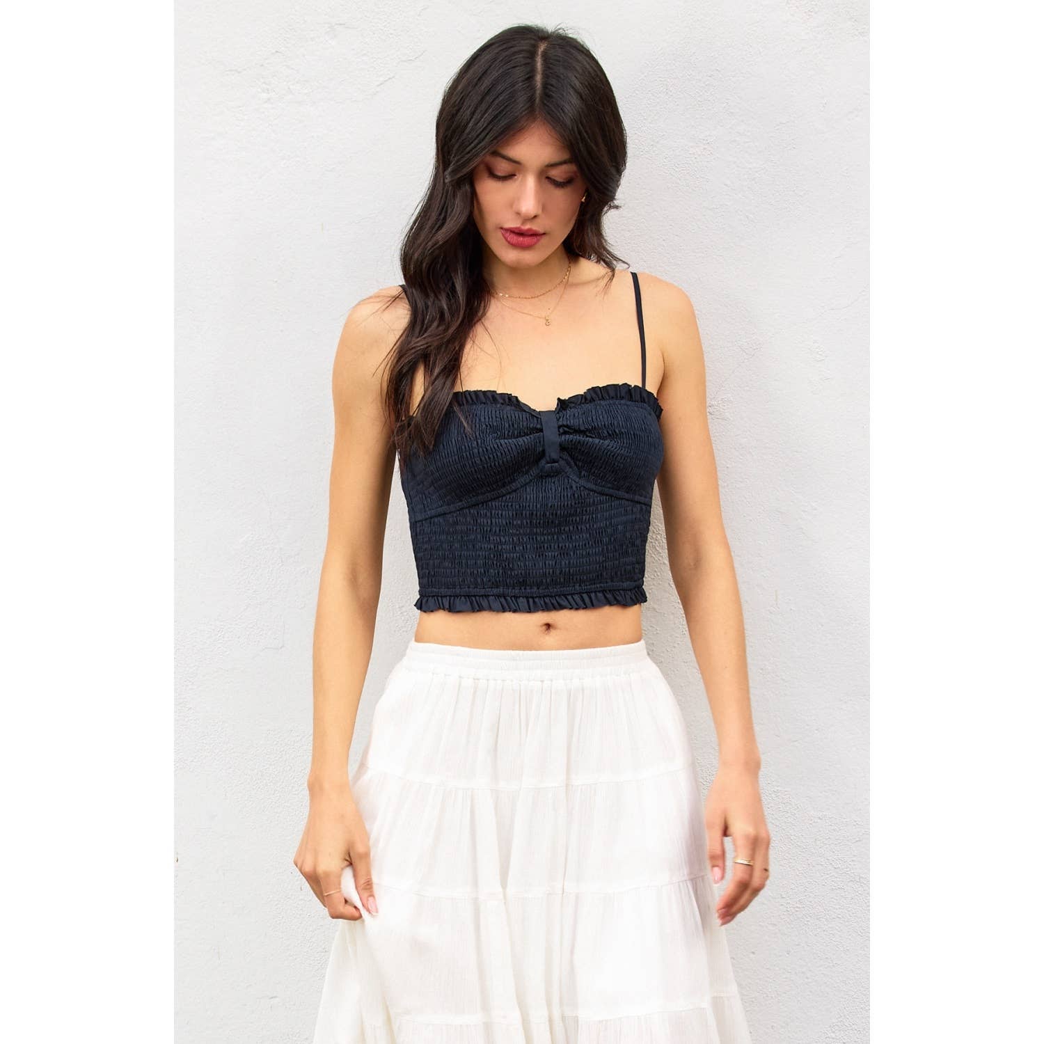 Dress Forum - Wholesale Tank Top - Women's - My Little Smocked Sweetheart Crop Top (1)14