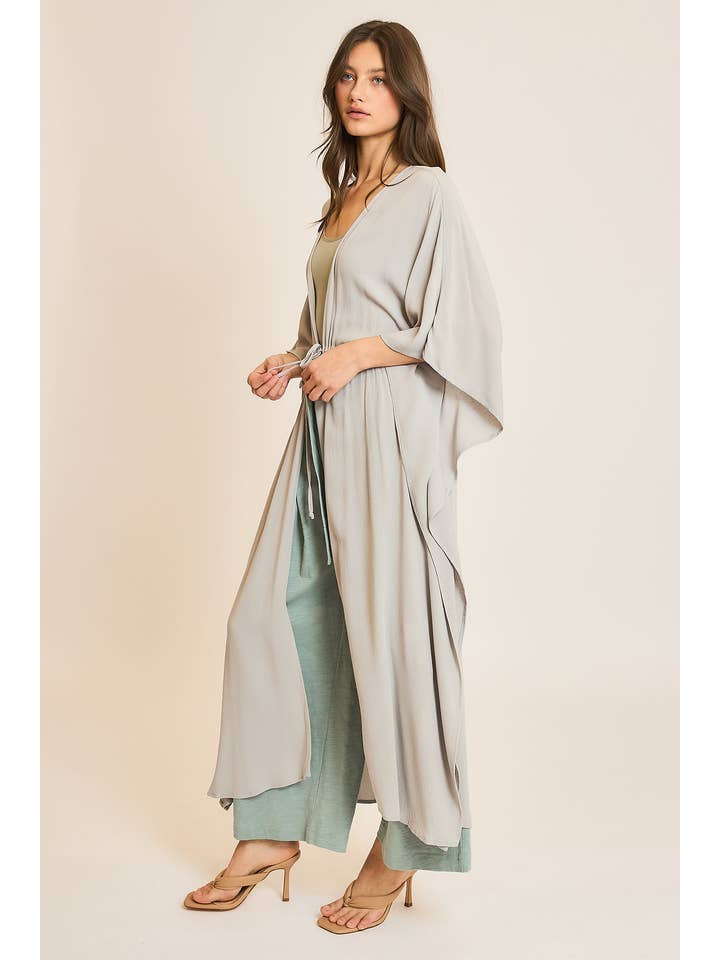 Wishlist Apparel - Wholesale Kimono - Women's - KIMONO COVER-UP WITH WAIST TIE / WL22-75001