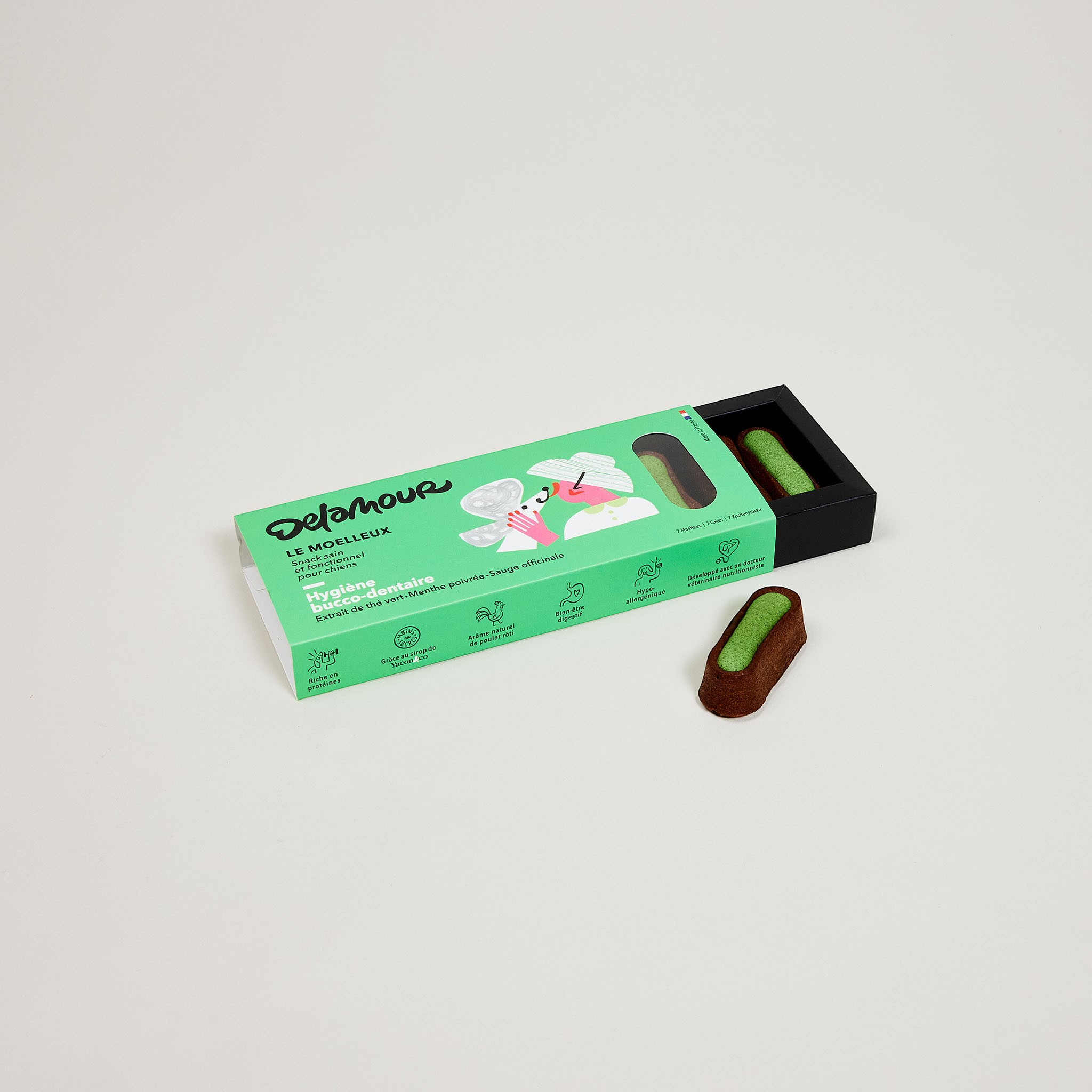 Delamour - Wholesale Pet Treats - Dog - Le Moelleux - 7 Pâtisseries for dental hygiene6