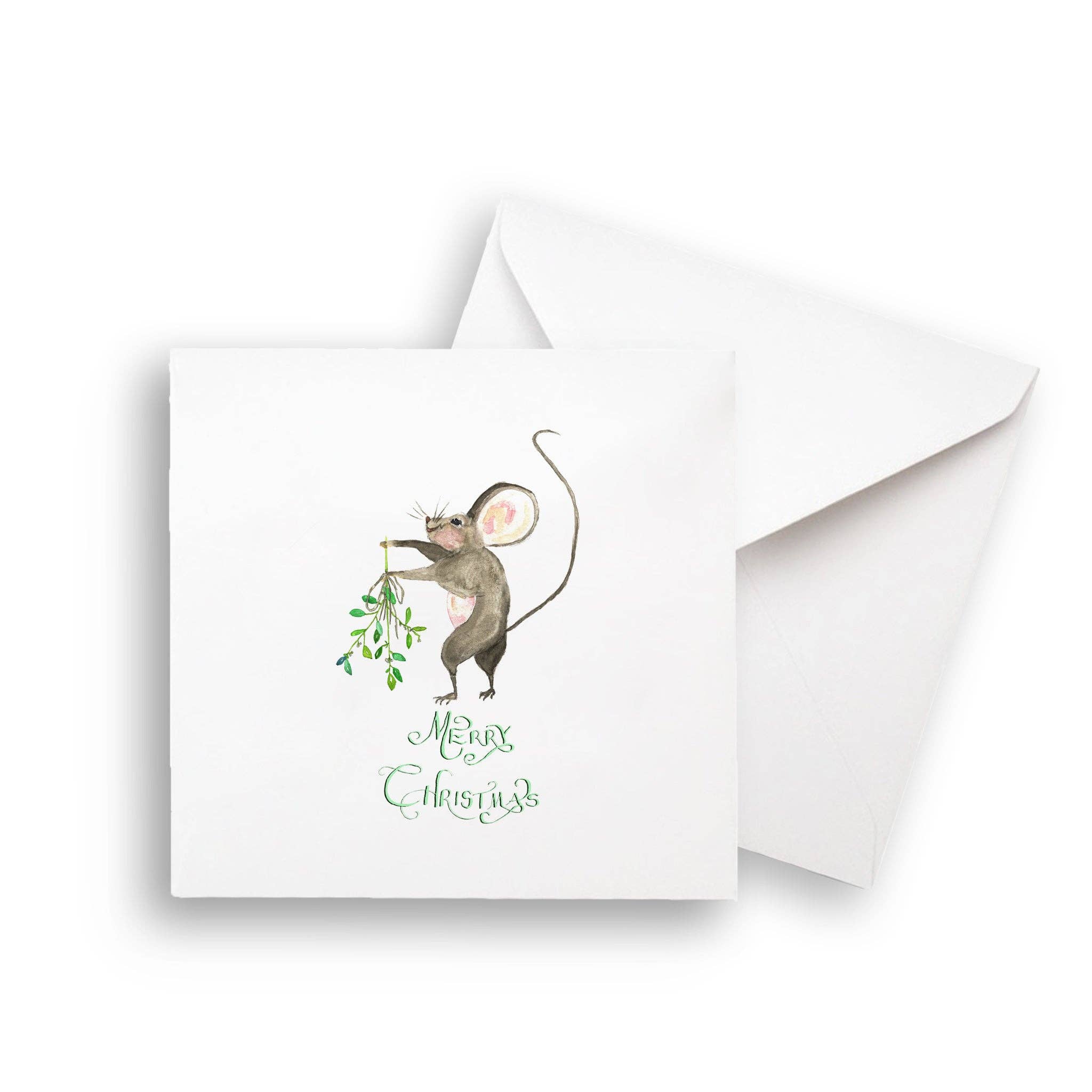 French Graffiti - Wholesale Tea Towel - Merry Christmas Mouse5