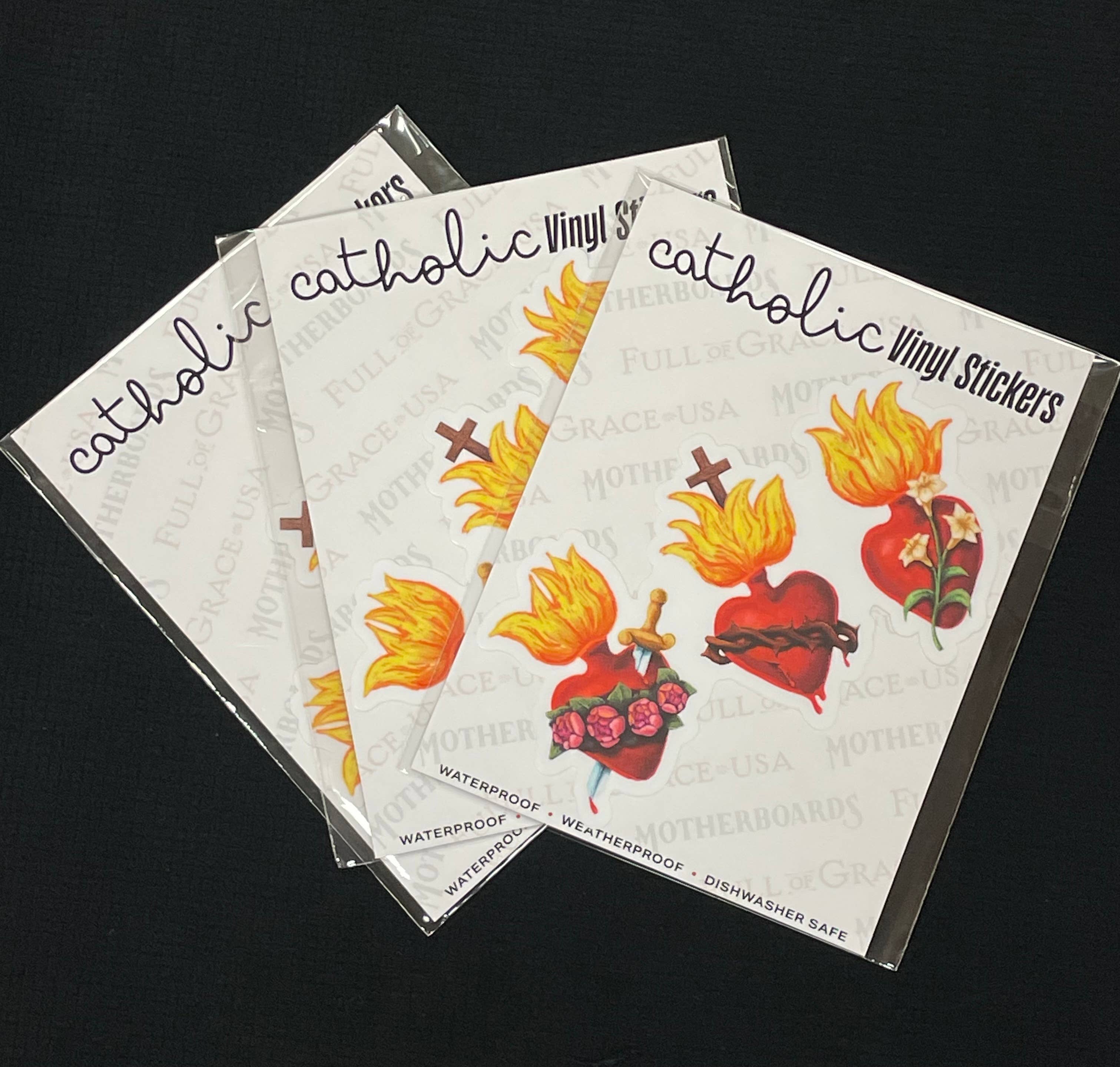 The Retro - a Full of Grace USA Company - Wholesale Sticker - Unifying Hearts Large Die-Cut Decal1