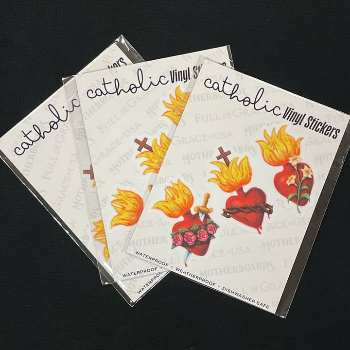 The Retro - a Full of Grace USA Company - Wholesale Sticker - Unifying Hearts Large Die-Cut Decal1