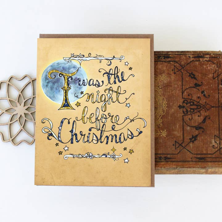 Cynla - Wholesale Christmas Card - Twas Card - holiday card, book card, greeting cards2