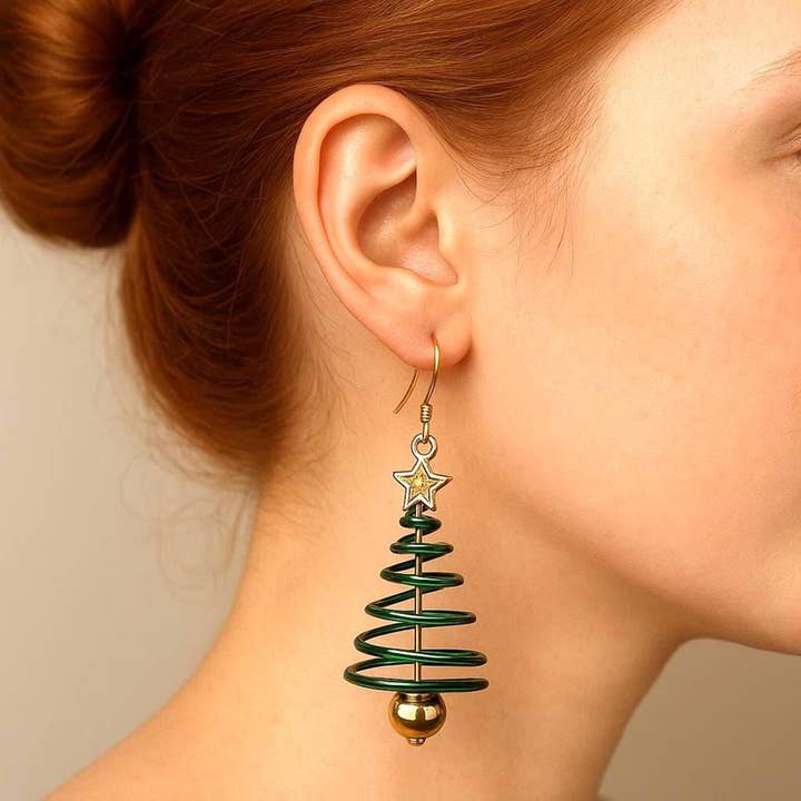 Wild & Free - Wholesale Dangle Earrings - Pendientes de árbol de Navidad1