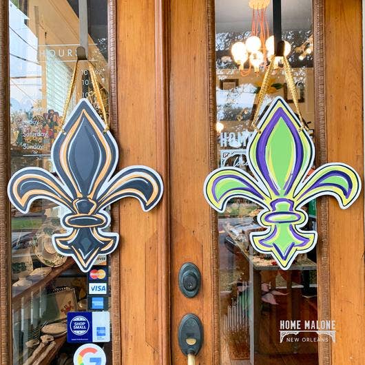 Double Sided FDL Door Hanger: LSU/Saints — Home Malone