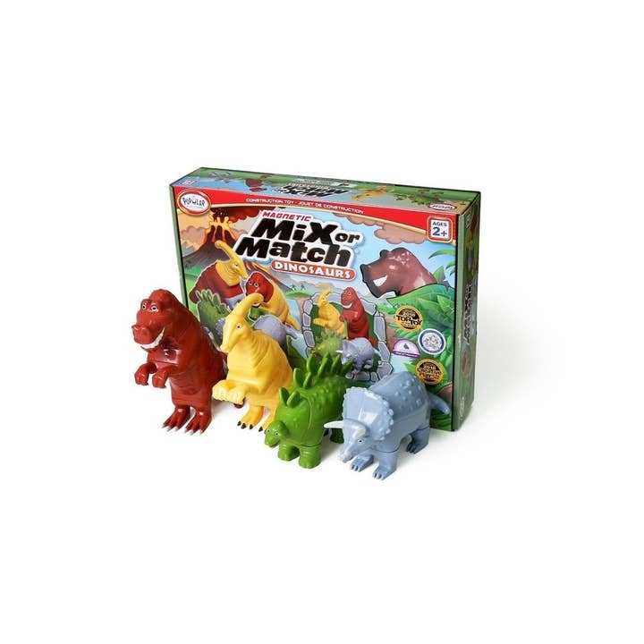 Magnetic Mix or Match Animals - Dinosaurs for wholesale by Popular Playthings
