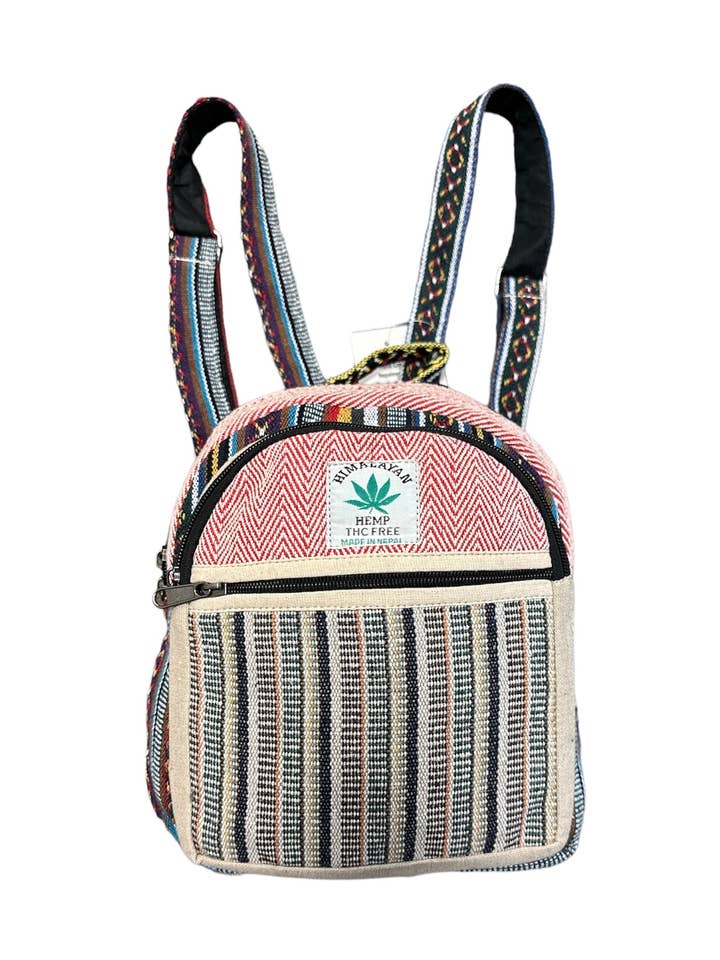 Hemp Mini Backpack SS2304 for wholesale by Rising International Inc