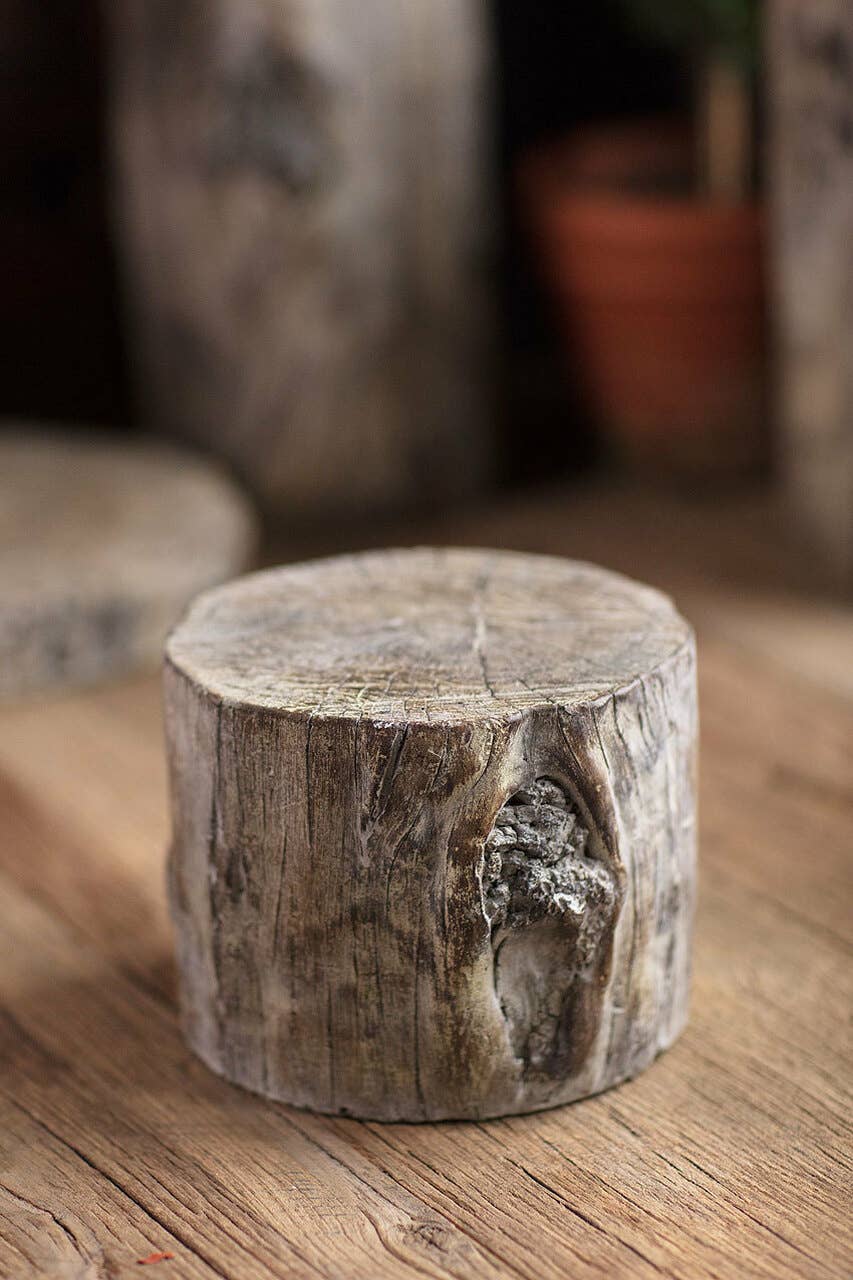 Vagabond Vintage - Wholesale Decorative Tabletop Object - Cement Tree Trunk - Short