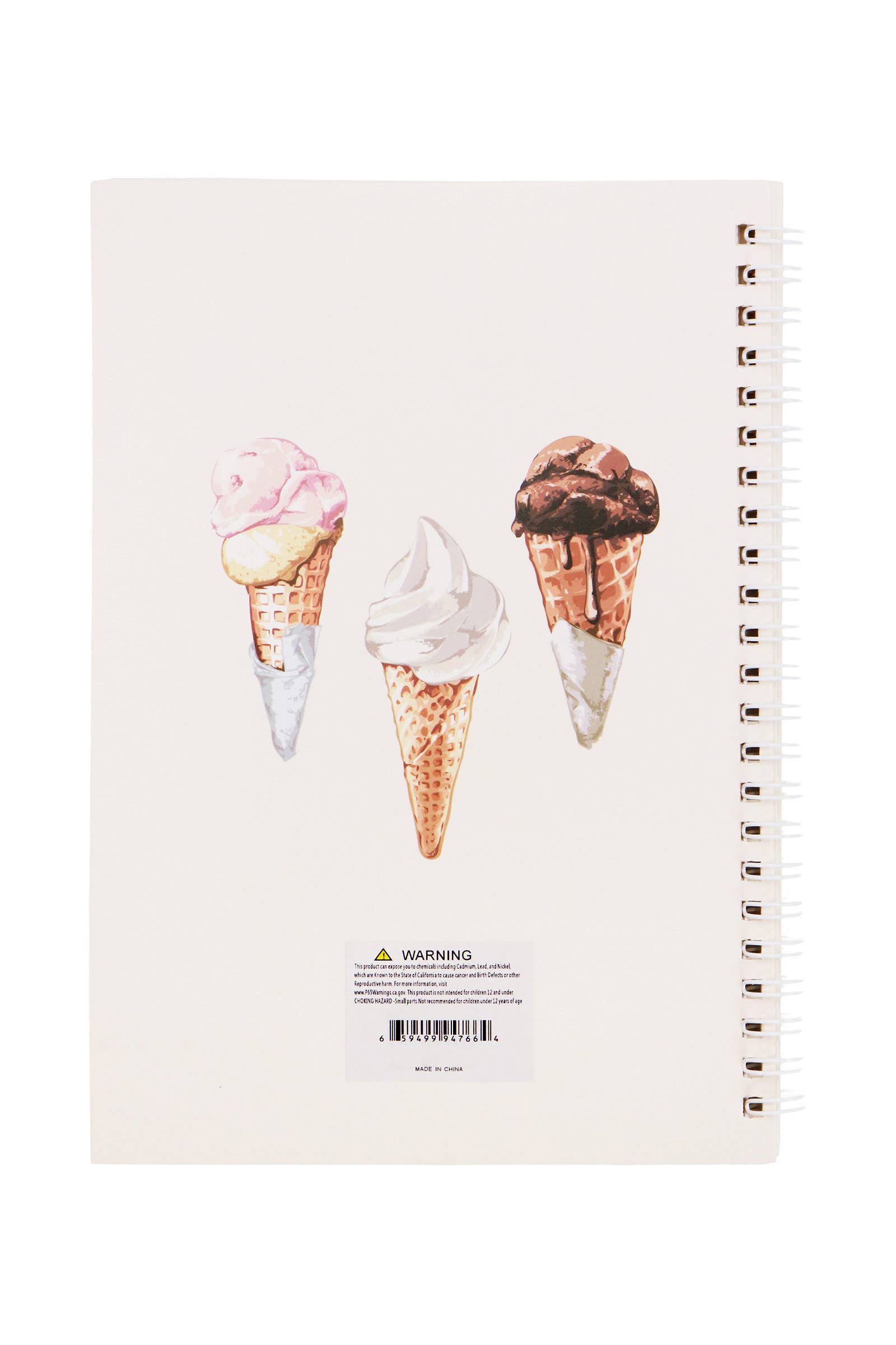ASSORTED Food Dessert A5 Spiral Bound Notebook - 12 Pcs for wholesale on Faire6