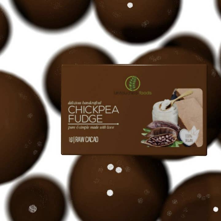 Raw Cacao Chickpea Fudge for wholesale by Untouched Foods