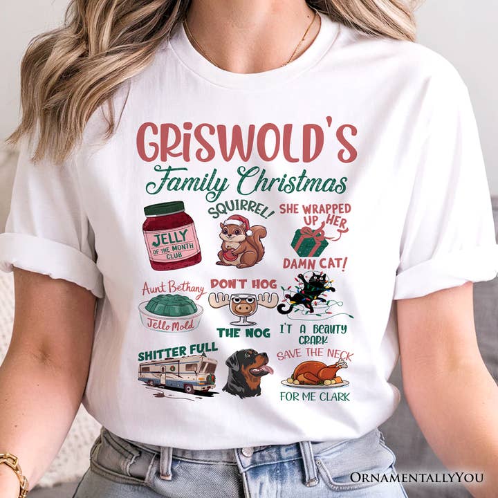 Camiseta de Navidad de la Familia Griswold, Camiseta con Cita Divertida de Película para venta al por mayor de OrnamentallyYou