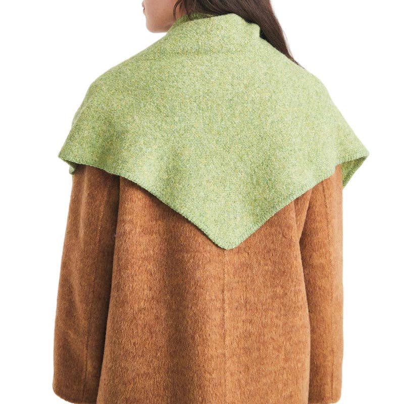 Dipped Shop - Wholesale Scarf - Women's - Winter Knit Wool Solid Color Triangle Scarf DP25G59213