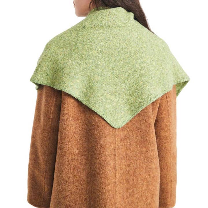 Dipped Shop - Wholesale Scarf - Women's - Winter Knit Wool Solid Color Triangle Scarf DP25G59213