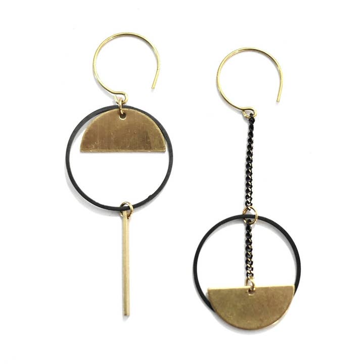 Opposites earrings for wholesale by Alicia.C.Bijoux