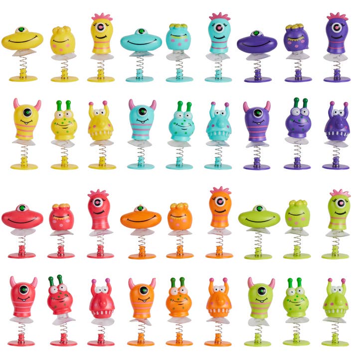 The Twiddlers – wholesale Classic toy – Kids – 36 Monster Spring Jump Up / Pop Up Party Toys for Kids8