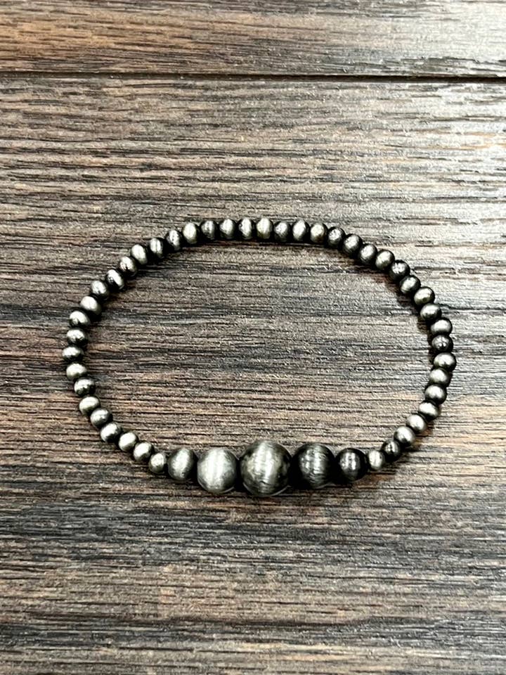 711567, Handmade Navajo Bead Stretch Bracelet for wholesale by ISAC Trading Inc