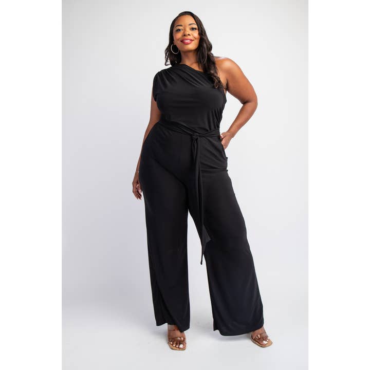 Esmeray Clothing - Venta al por mayor Peto - Mujer - Mono elegante de asimetría para ropa de talla grande