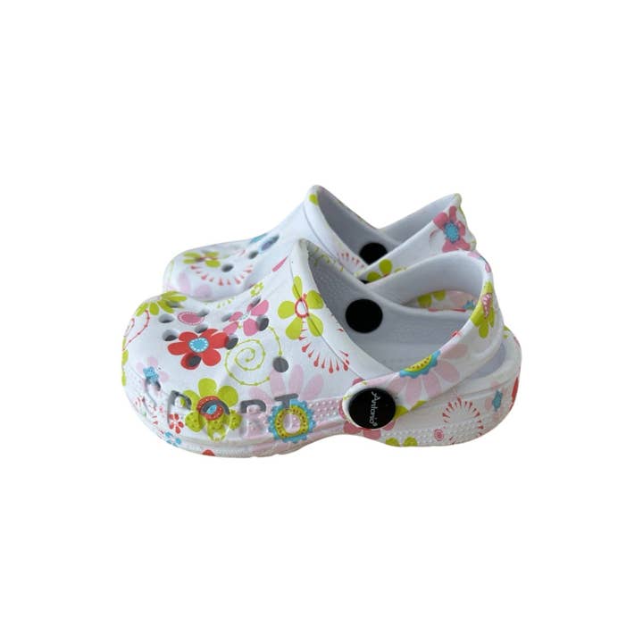 VewoTex - Wholesale Slippers - Baby - Baby & Kids Clogs with Floral Pattern » Affordable Children's Shoes » Kids Bath Slippers » Shoes for Babies & Toddlers » Bath Sandals with Straps and Cut-Outs3