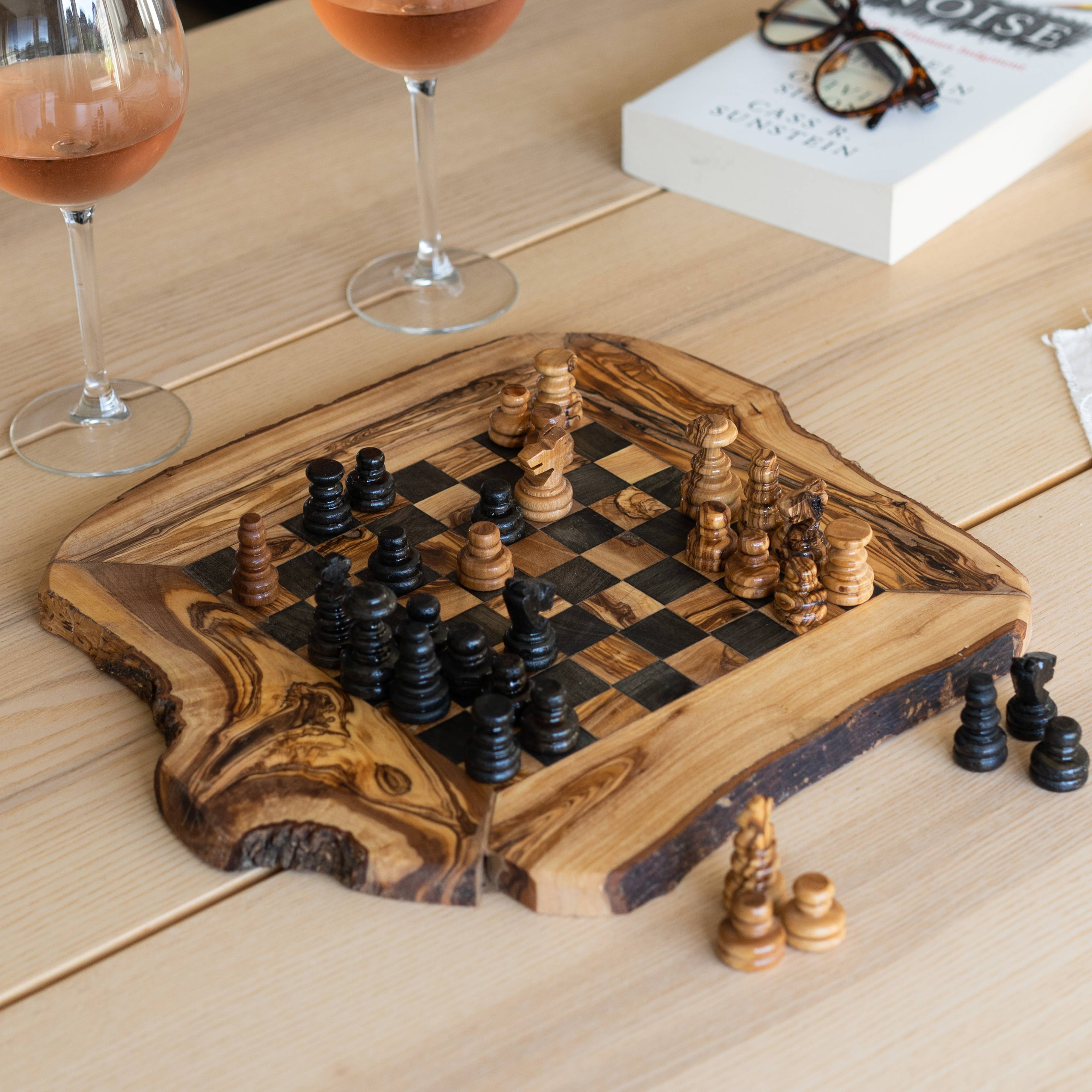 Next Day Shop - Wholesale Board Game - Wood Chess Set Handmade of Olive Wood, Antique Chess7