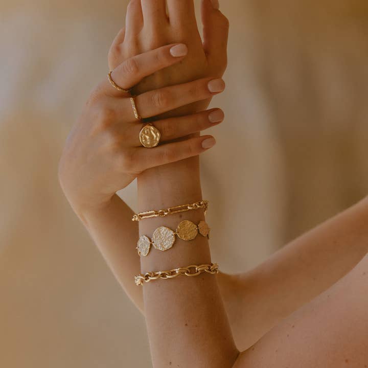 Agapée Jewelry - Wholesale Link & Chain Bracelet - Lavinia Bracelet | Jewelry Gold Gift Waterproof2