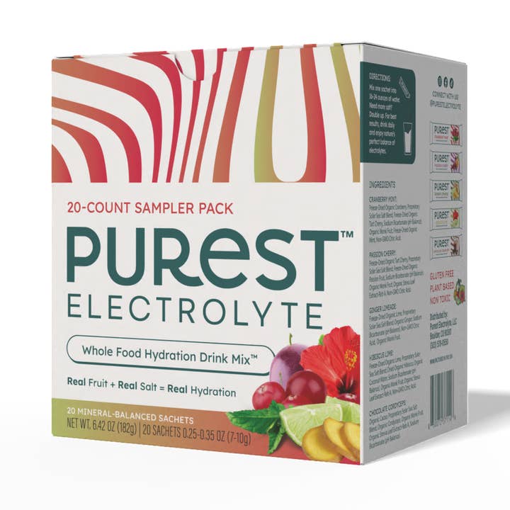 Purest Electrolyte - Wholesale Powdered Health Drink - 20-Count Variety Pack0