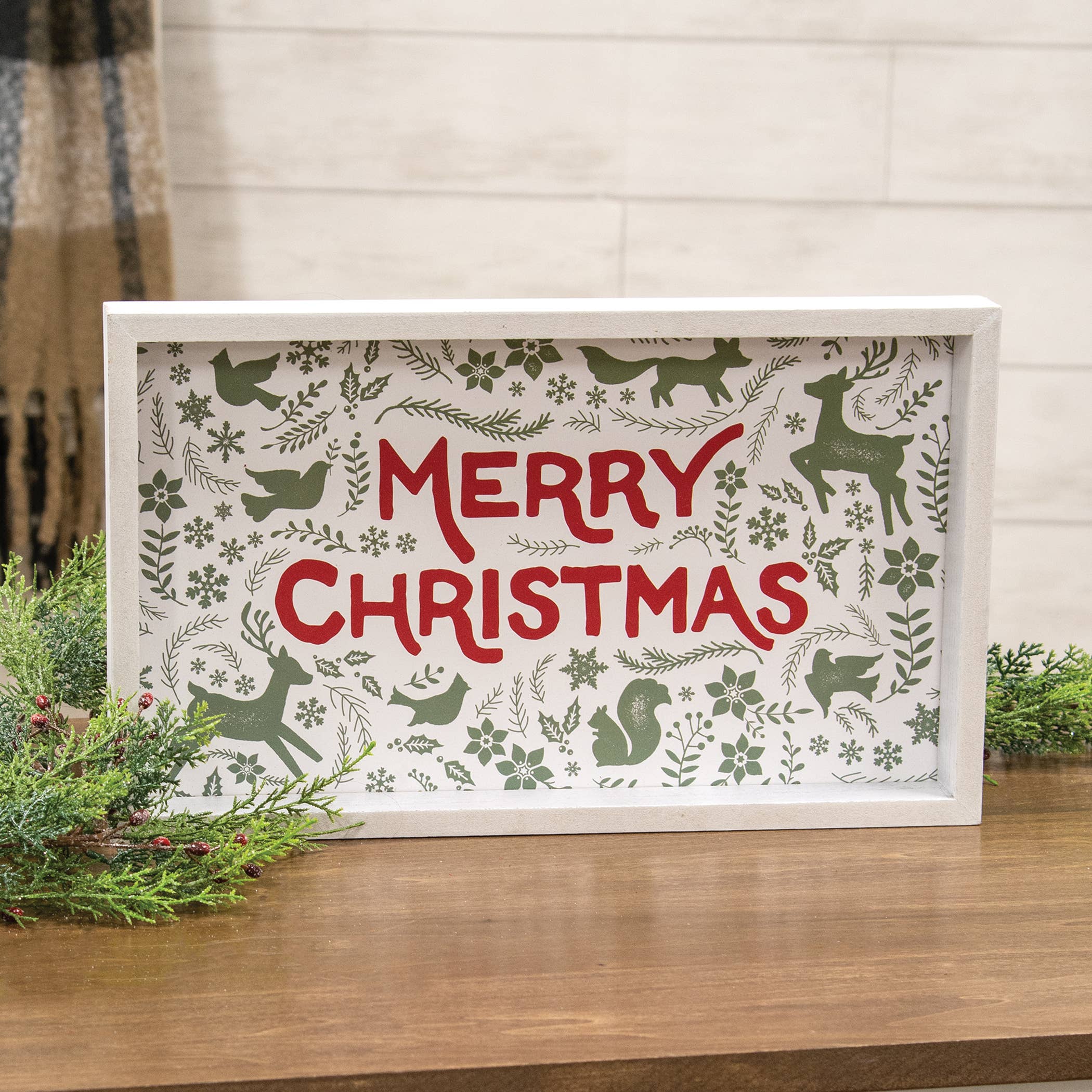 Col House Designs - Wholesale Christmas Decoration - Merry Christmas Yuletide Folklore Friends Box Sign1